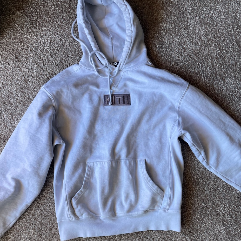 kith hoodie box logo xs